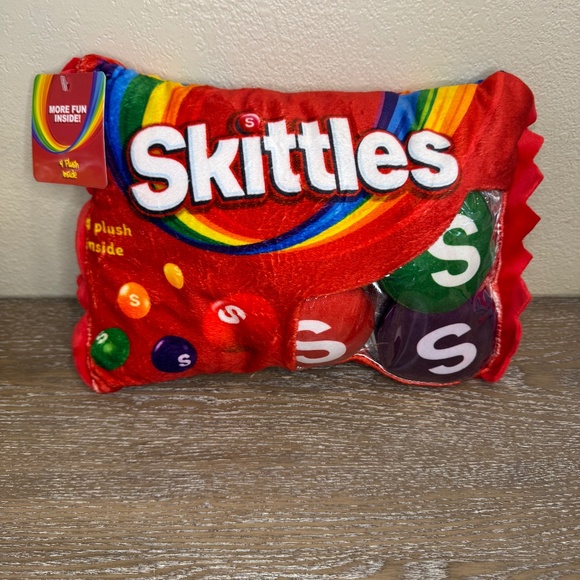 New Target Skittles pillow with removable Skittle Plush - Picture 1 of 2
